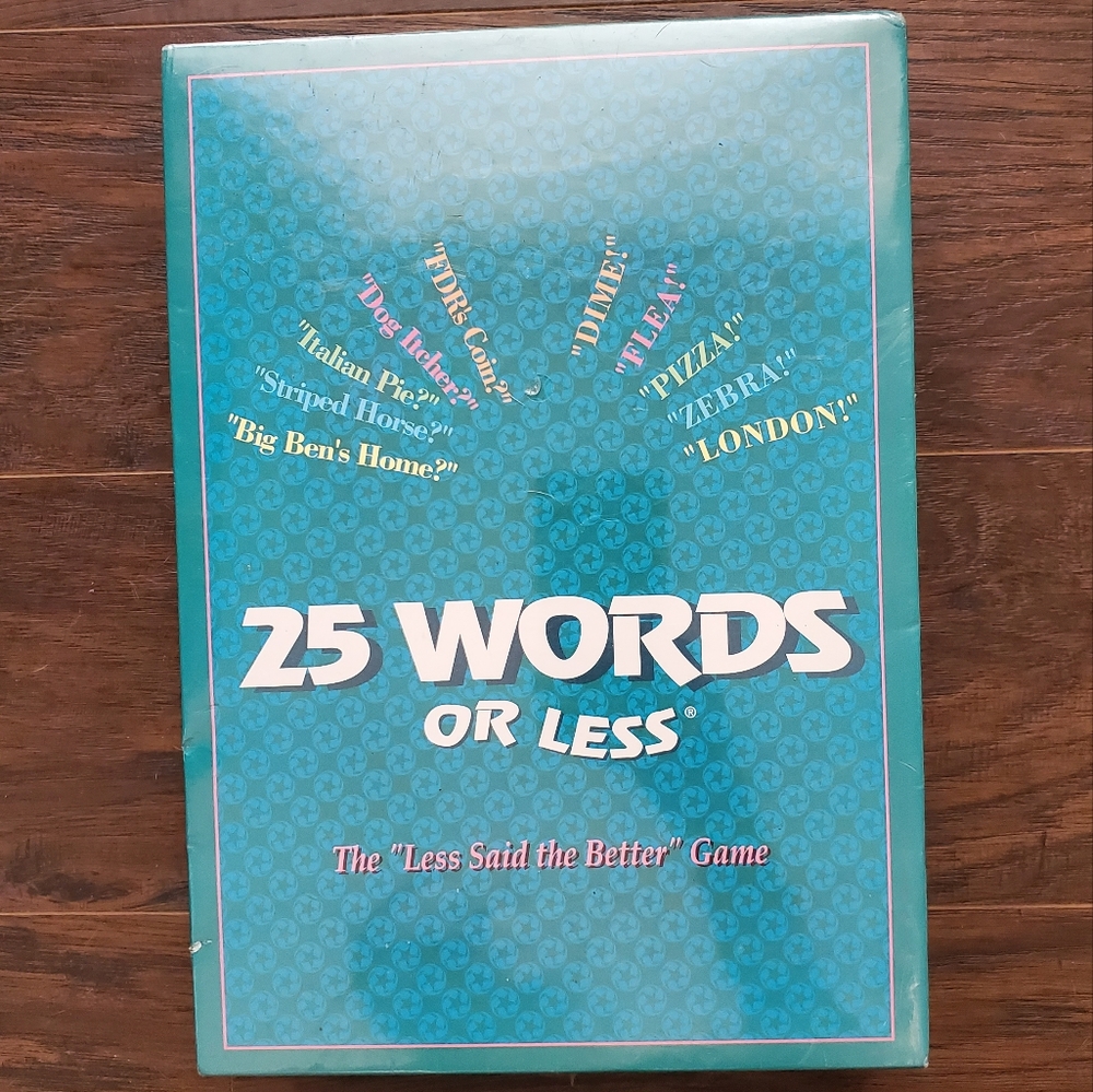 25 Words Or Less Board Game New
